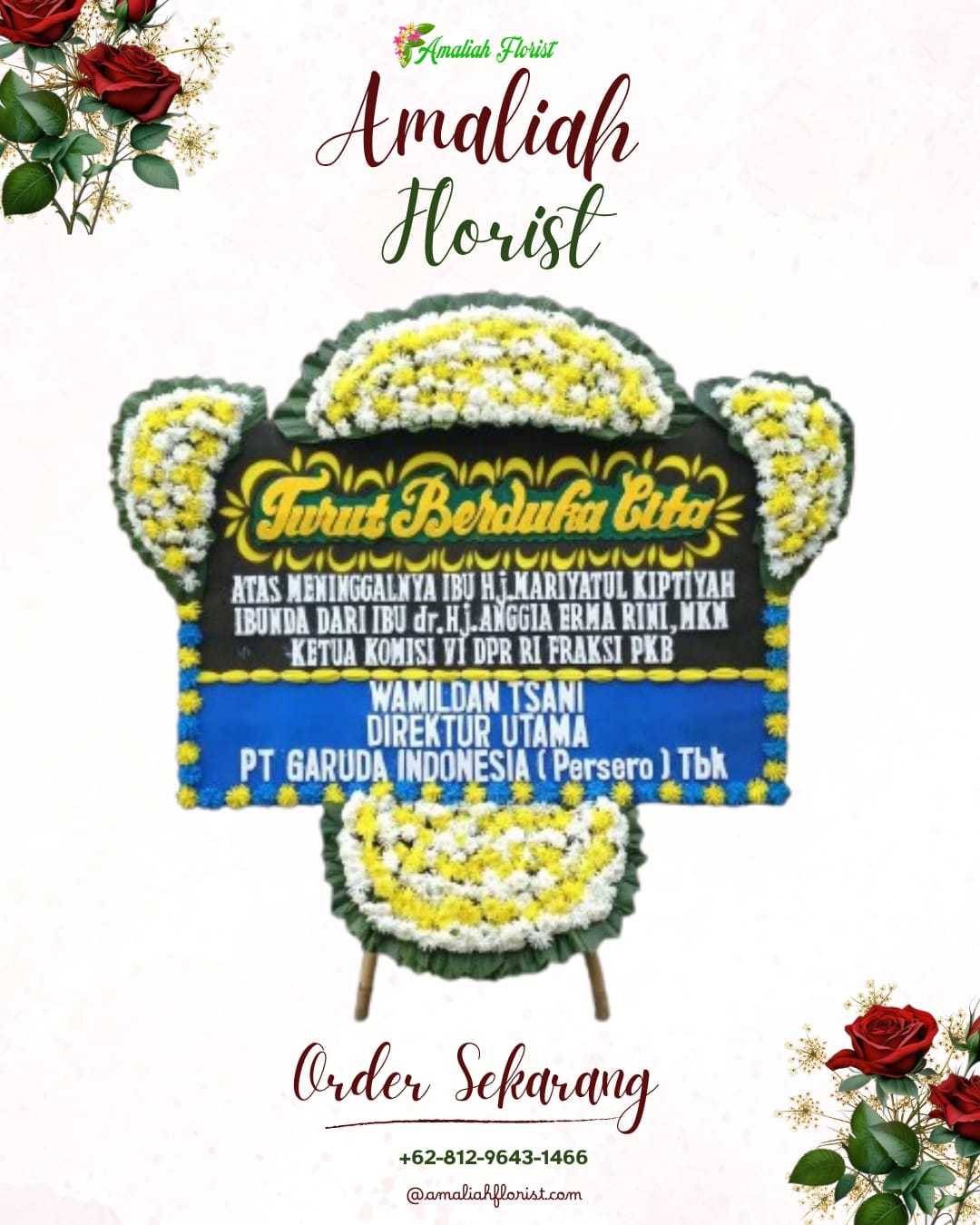 Papan Bunga Duka Tikung